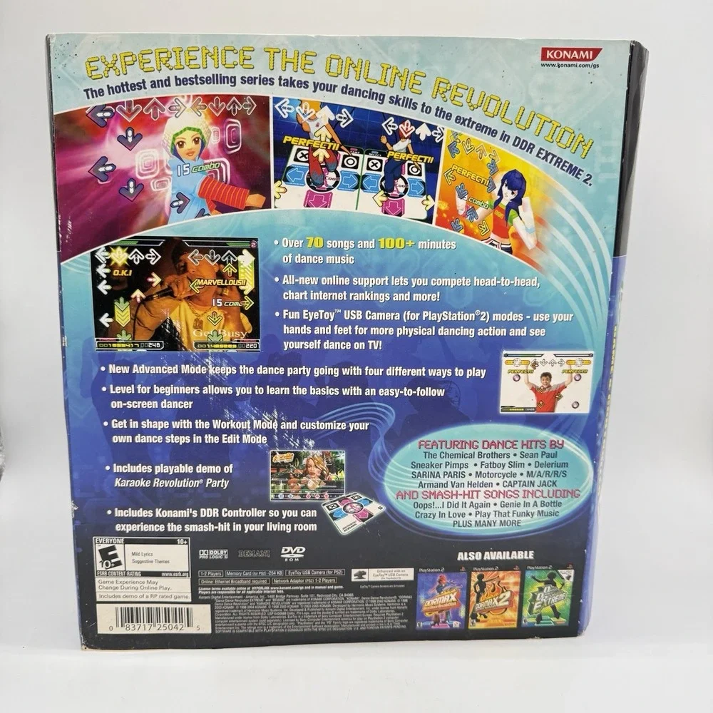 Sony PlayStation 2005 Dance Dance Revolution Extreme‎ 2 Dance Pad Sleeve Only